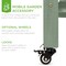 Best Choice Products Wood Garden Potting Bench Workstation, Sliding Tabletop, 4 Locking Wheels, Dry Sink